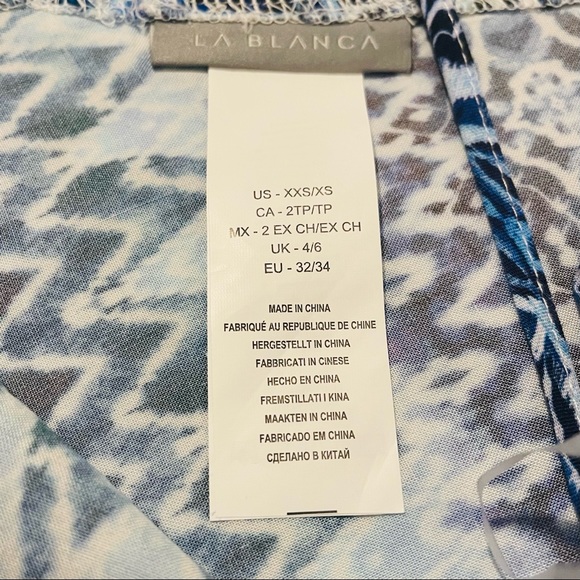 La Blanca Oasis Ikat Tunic Style Swim Coverup - Picture 8 of 10